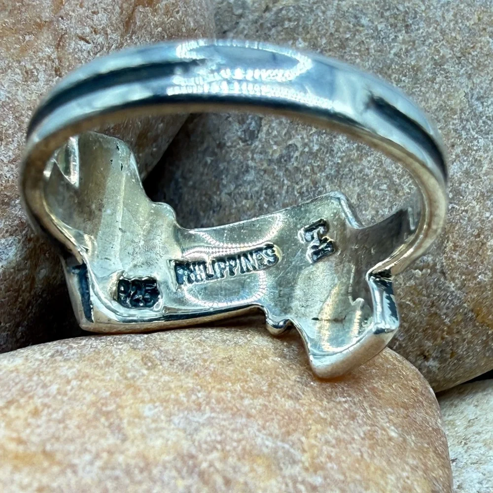 Santa Fe Multi Gemstone 925 Sterling Silver Ring Sz 8 5.5ctw Southwestern Style - Picture 17 of 17